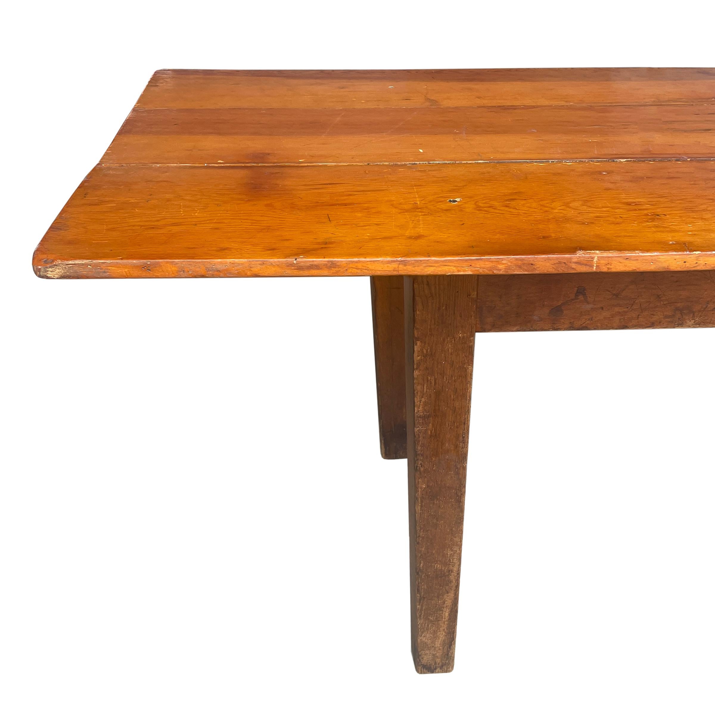 Early 20th Century Pine Harvest Table 2