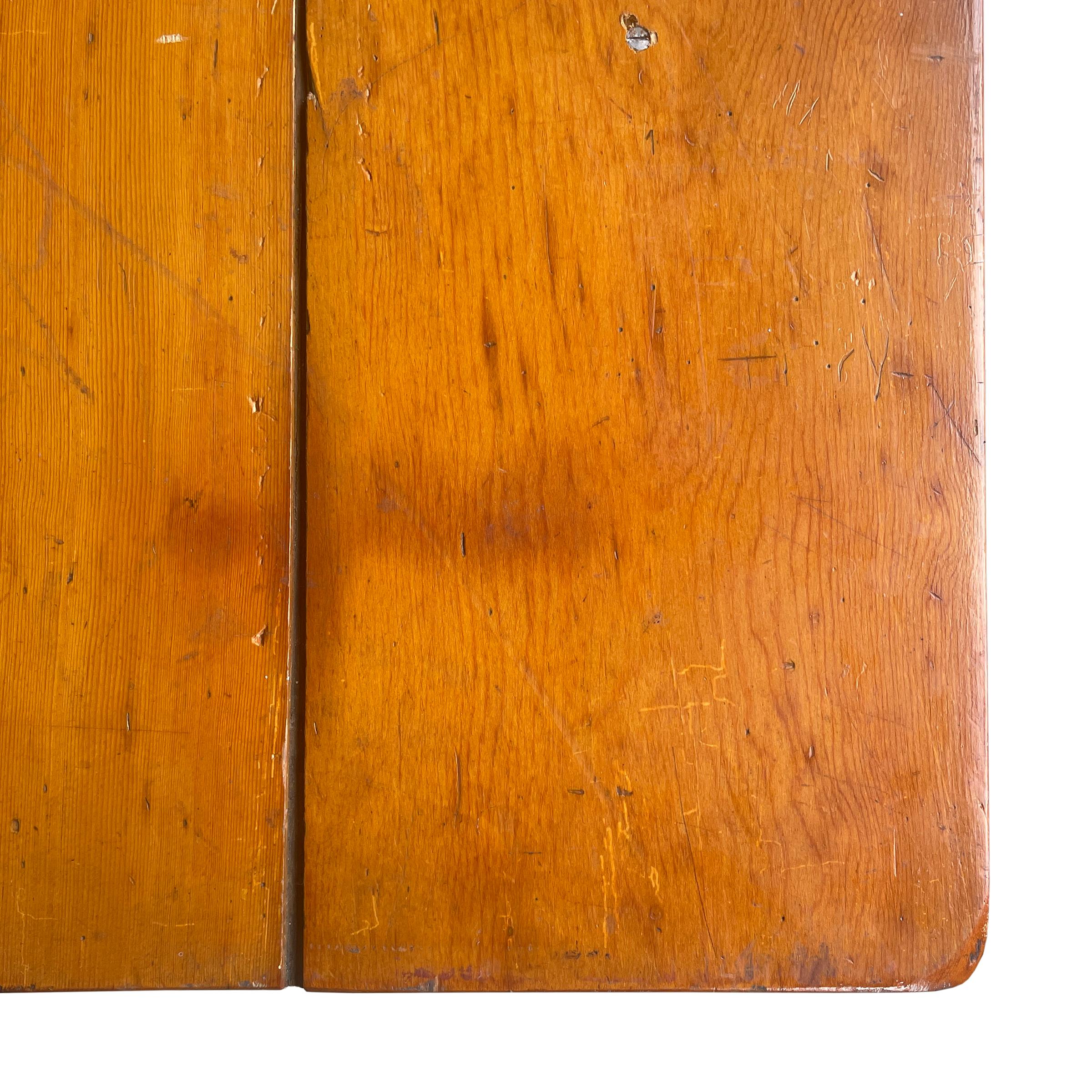 Early 20th Century Pine Harvest Table 3