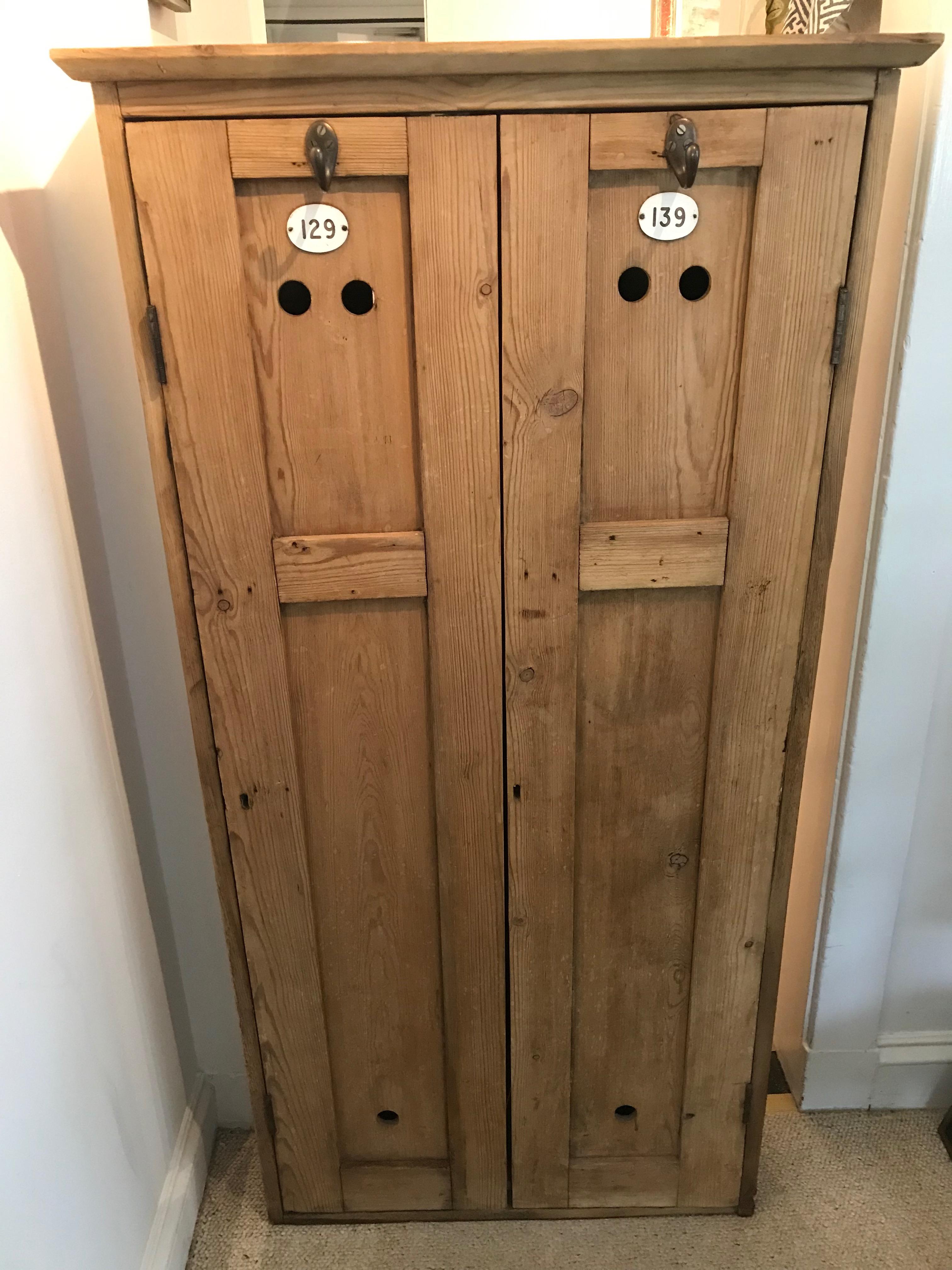 Early 20th Century Pine Lockers for Child’s Room, Mudroom, Hallway 4
