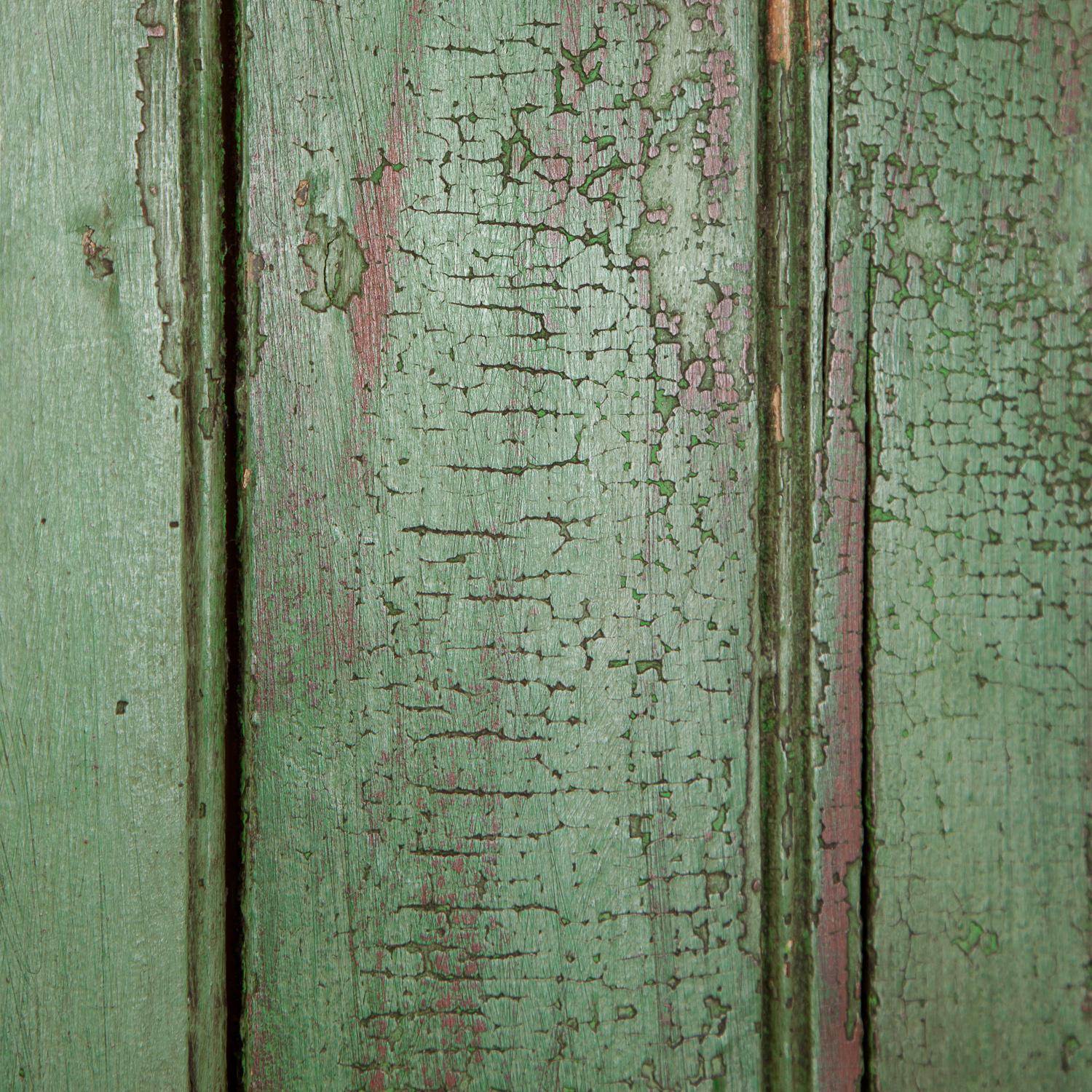Early 20th Century Pine Painted Green Cupboard 3