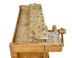Early 20th century pine workbench