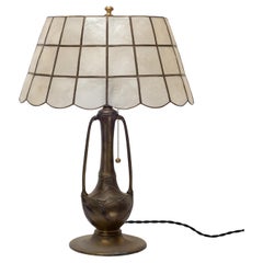 Early 20th Century Pittsburgh Olive Leaf Table Lamp
