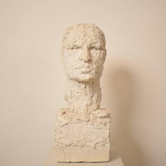 Early 20th Century Plaster Bust of a Man, circa 1920