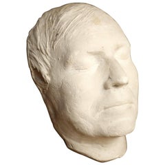 Early 20th Century Plaster Death Mask