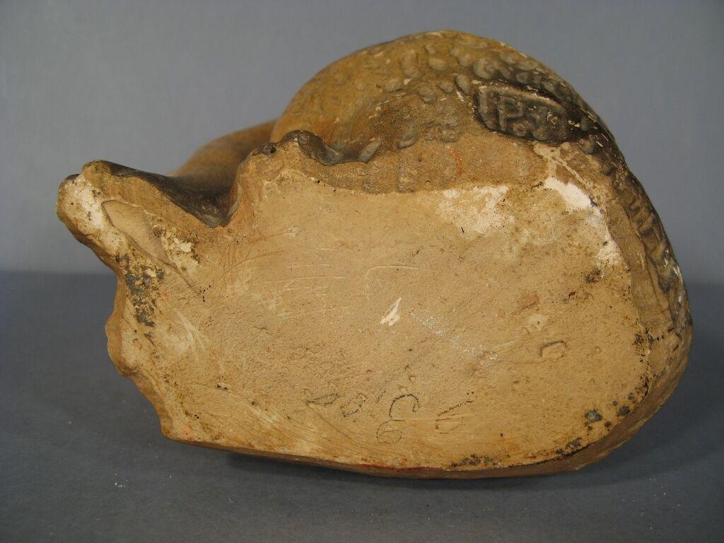 French Early 20th Century Plaster Figurine Tirelire of a Seated Cat -1Y50