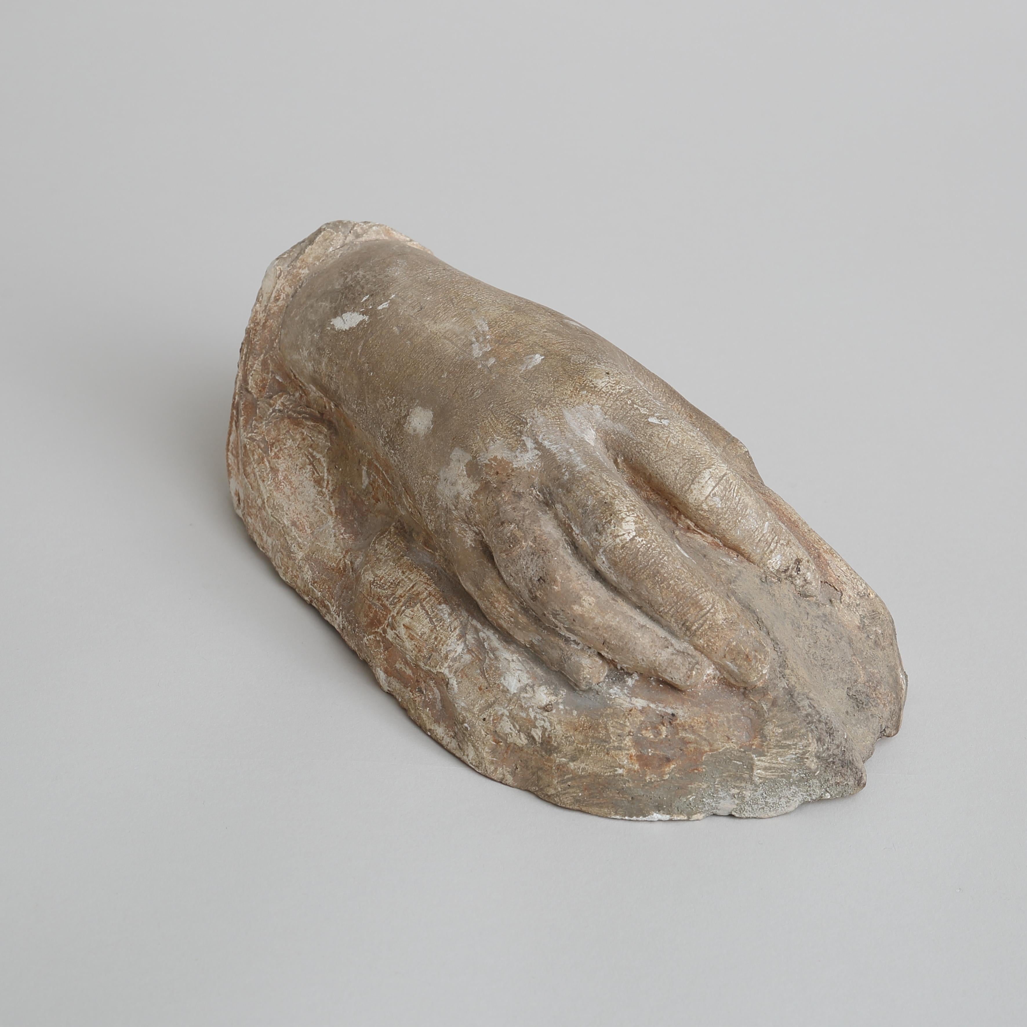 Mano in gesso dell'inizio del XX secolo (Italia) In condizioni buone in vendita a Oostende, BE