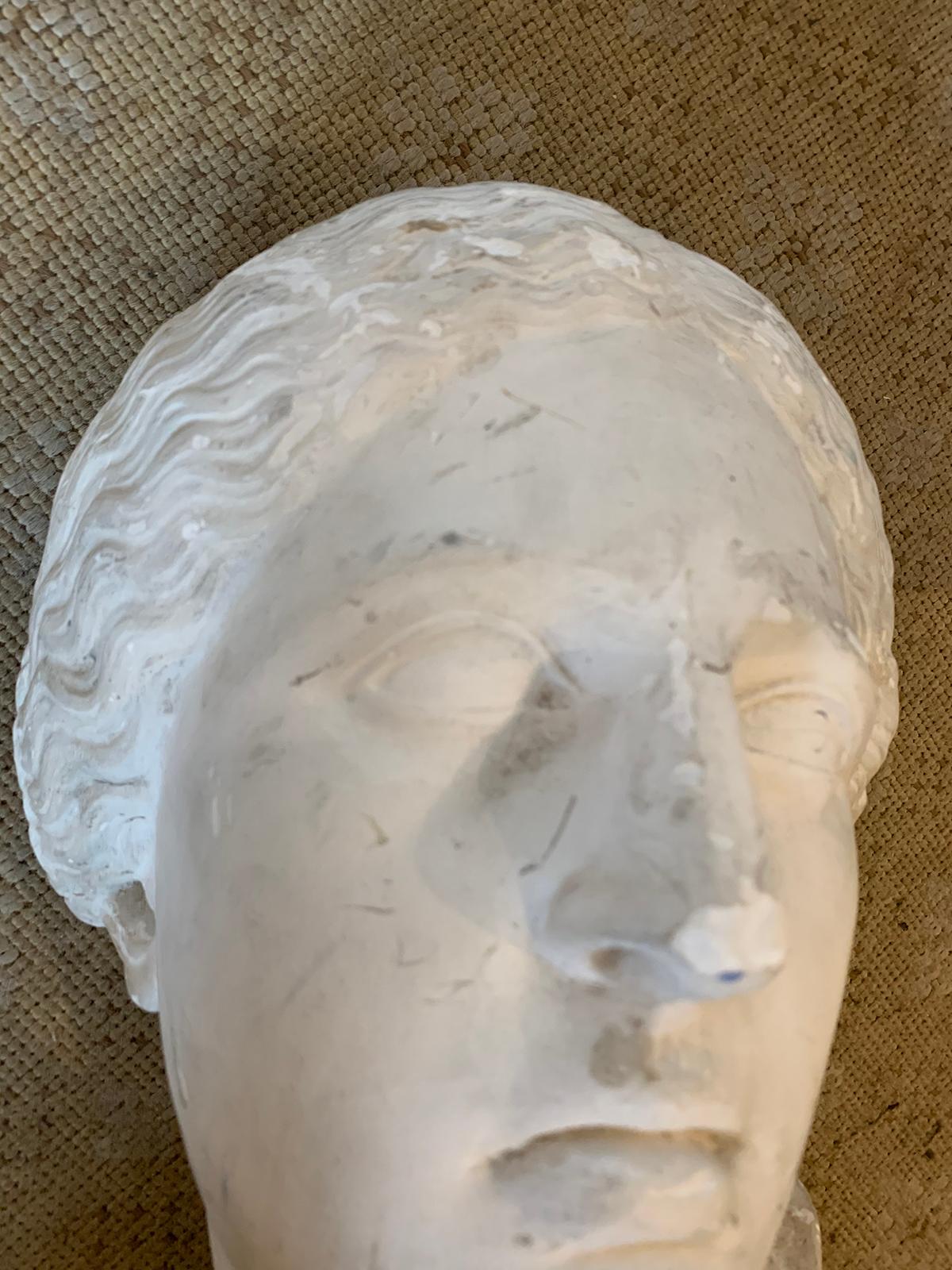 Early 20th Century Plaster Mask of Woman 6