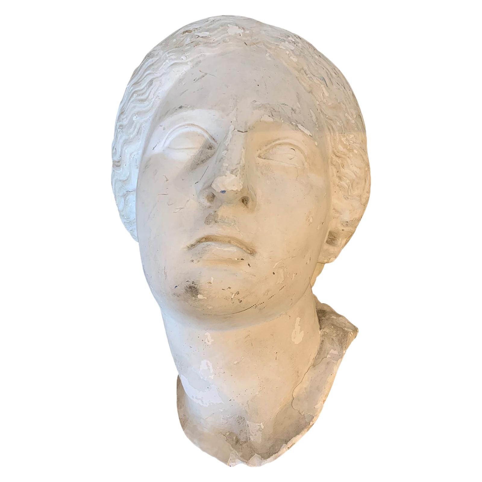 Early 20th Century Plaster Mask of Woman