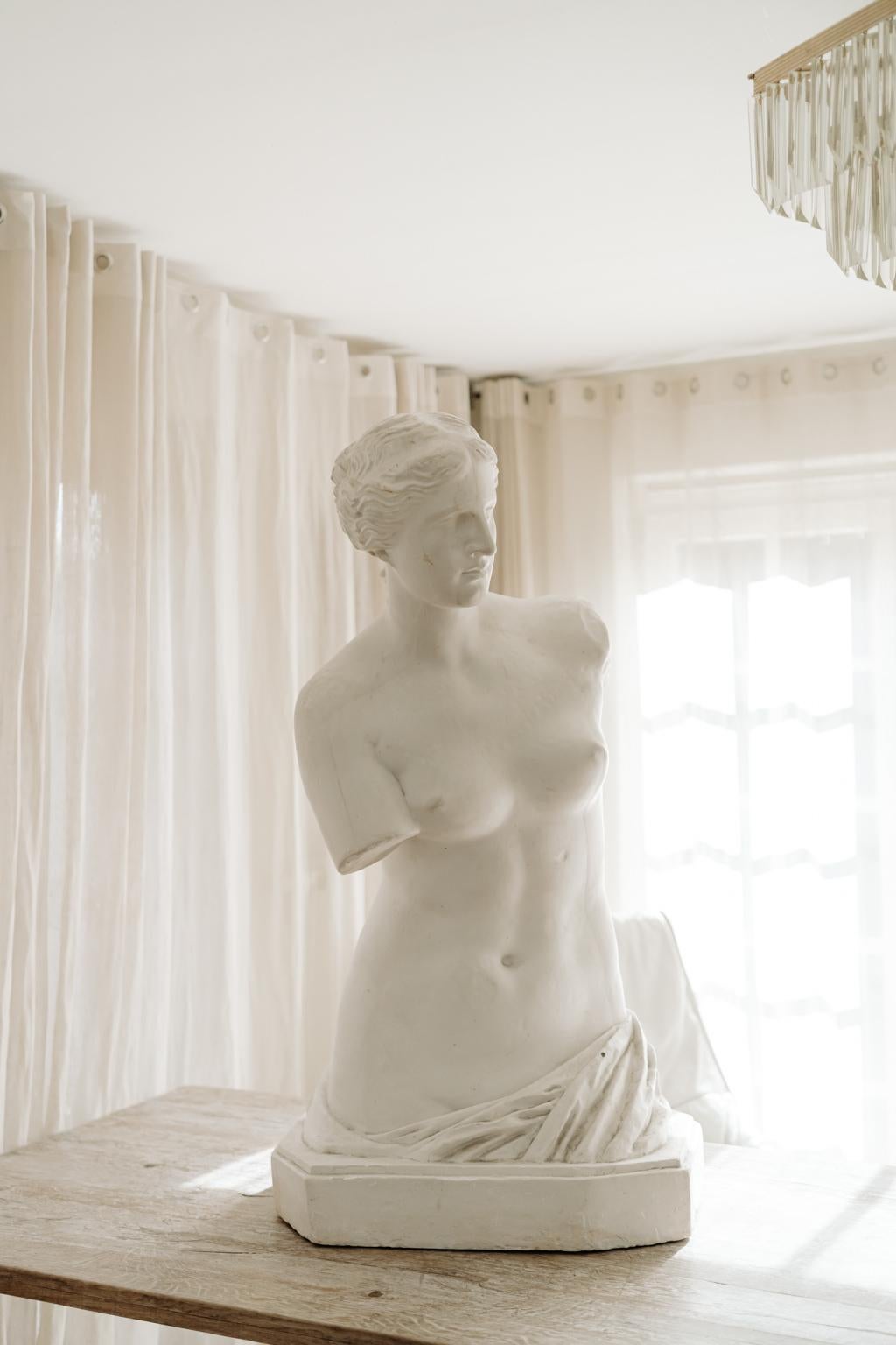 Début du 20e siècle Statue en plâtre, Vénus de Milo en vente 5
