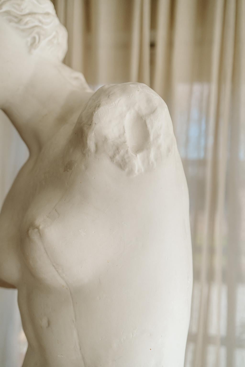 Début du 20e siècle Statue en plâtre, Vénus de Milo en vente 8