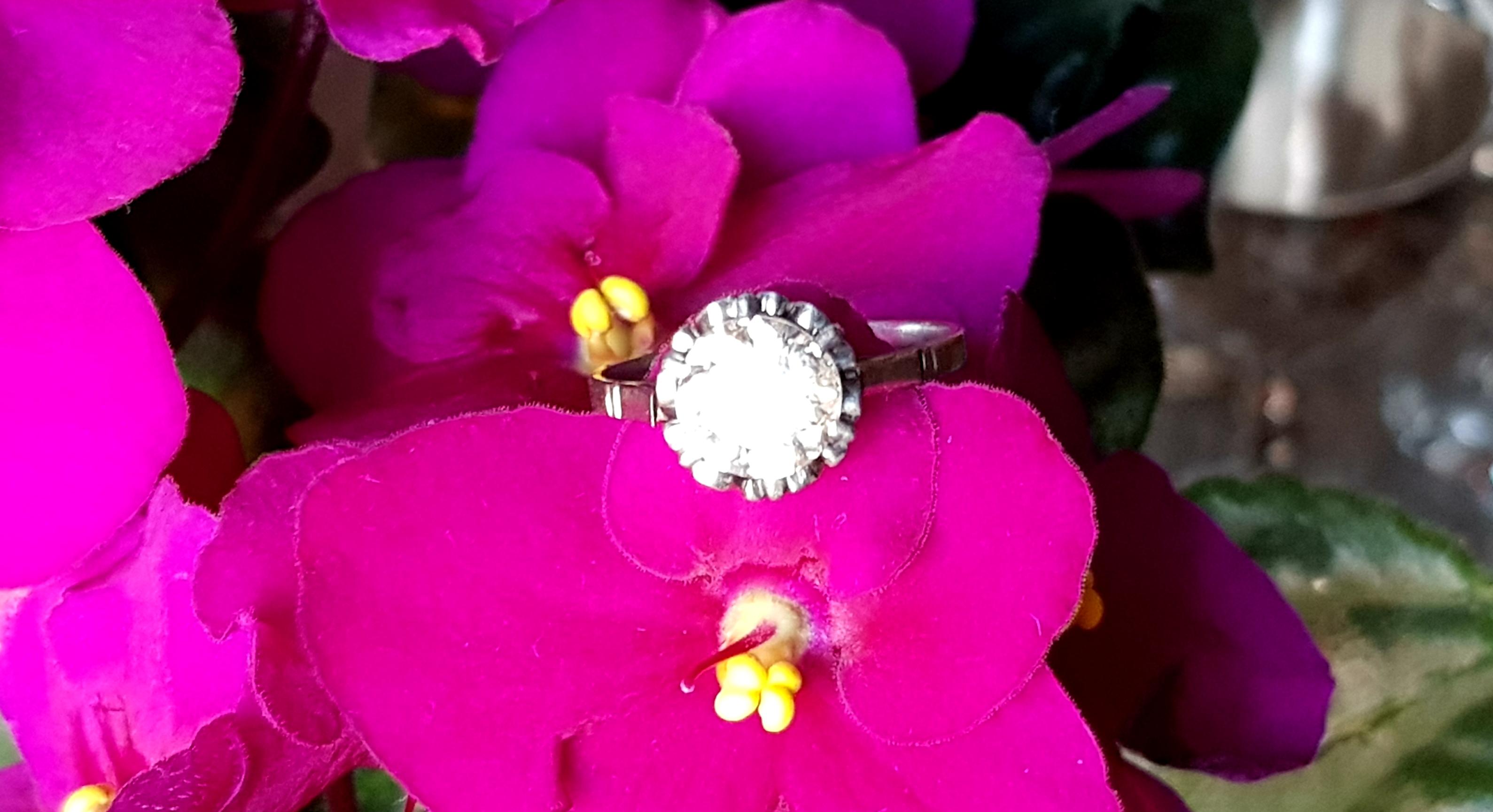 Early 20th Century Platinum, Solitaire Old European Cut  1.63 ct Diamond Ring 3