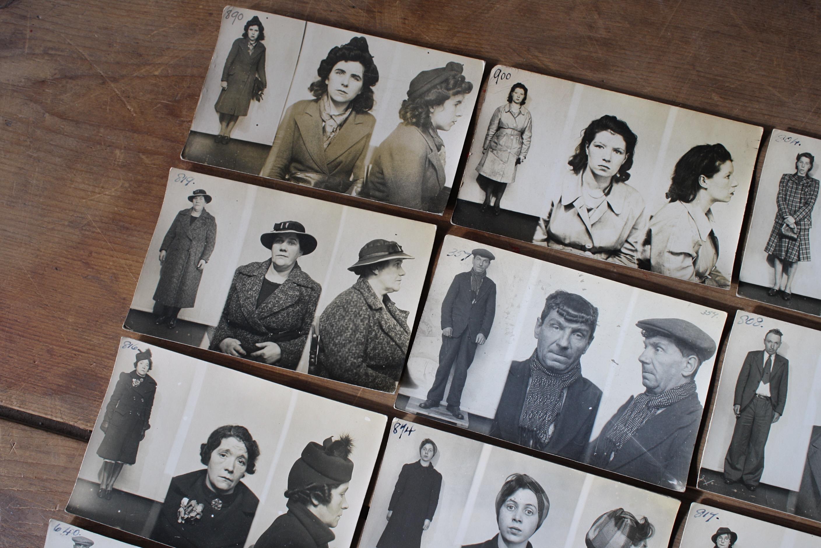 Polizisten Booking-Fotografien des frühen 20. Jahrhunderts, Porträts in Becherform  im Angebot 5