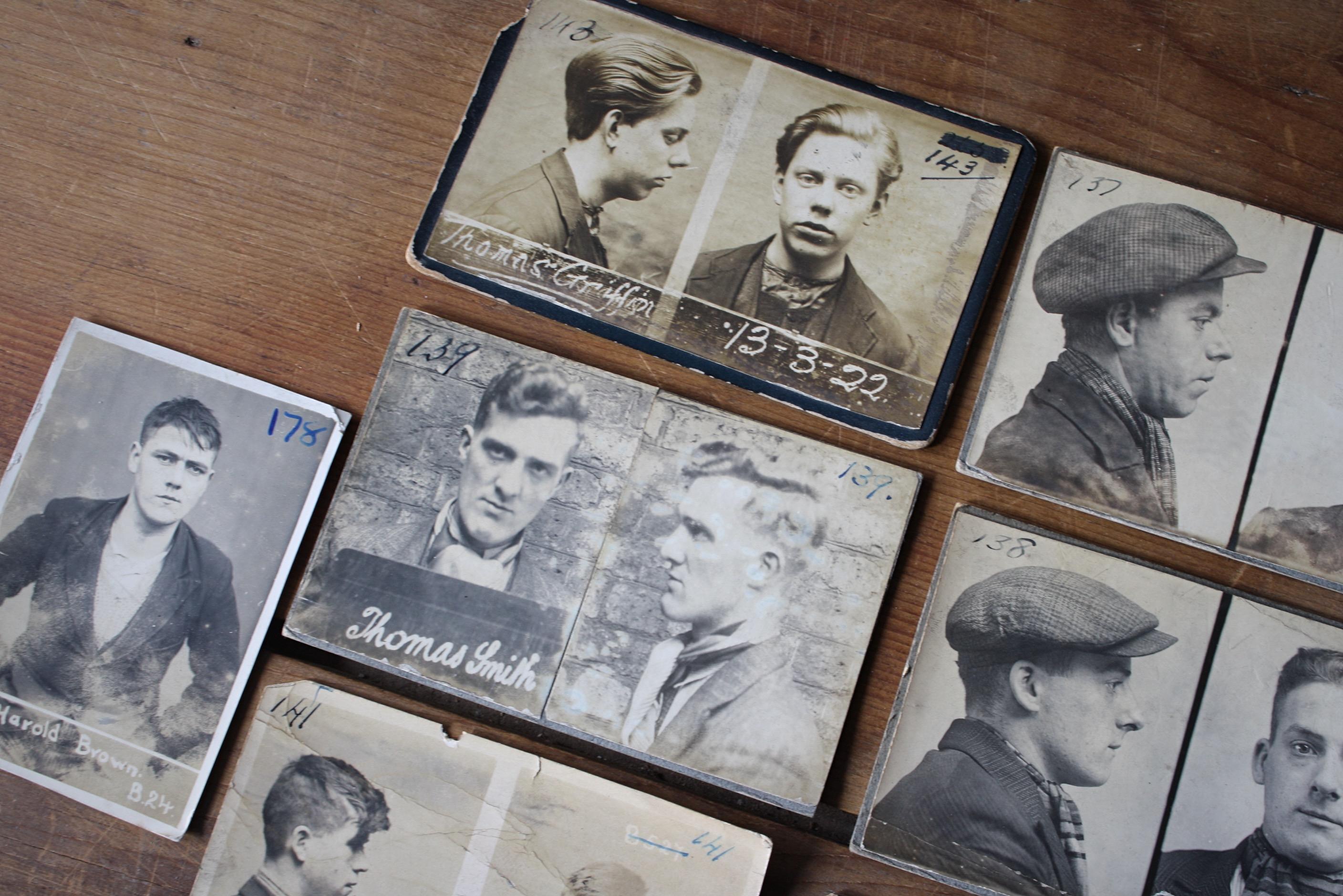 Early 20th Century Police Booking Photographs Portraits Mug Shots Criminals  For Sale 8