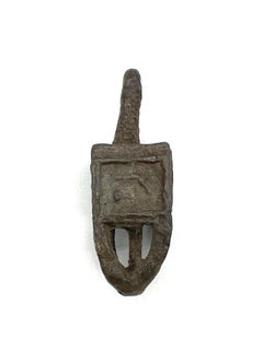 Early 20th Century Polish Lead Hanukkah Dreidel