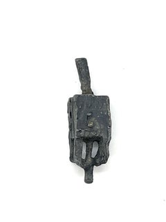 Early 20th Century Polish Lead Hanukkah Dreidel