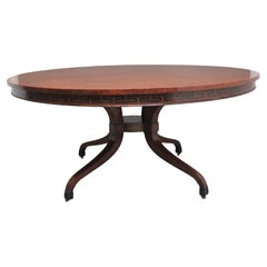 Early 20th Century pollard oak centre table