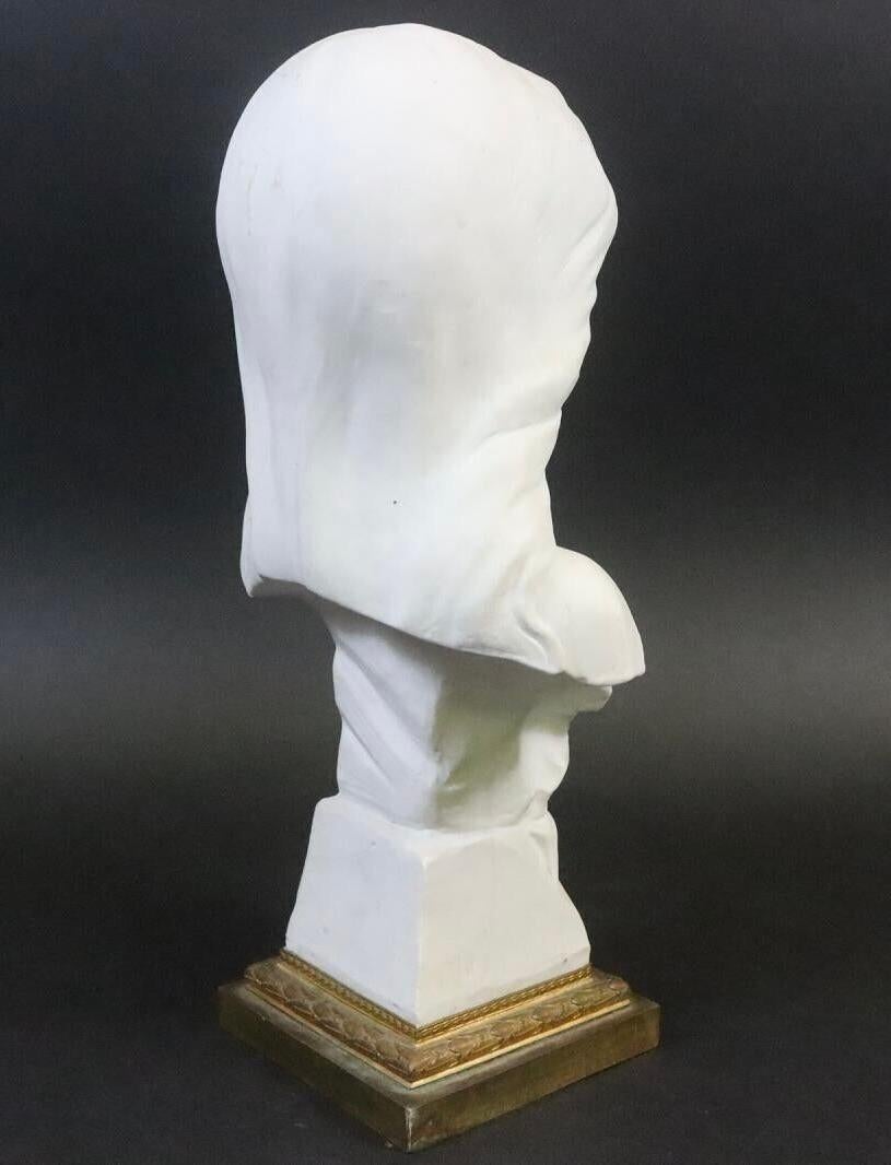 Early 20th Century Porcelain Girl Bust signed Georges Rogron Antique, 1900s For Sale 6