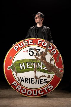 Early 20th Century Porcelain Heinz Advertising Sign