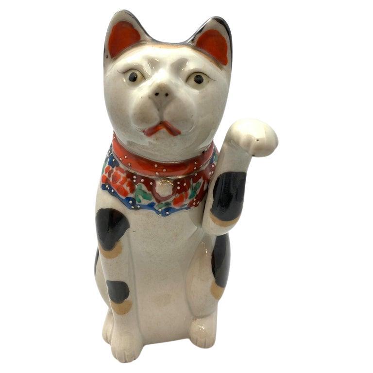 Maneki Neko in porcellana dei primi del Novecento, Giappone