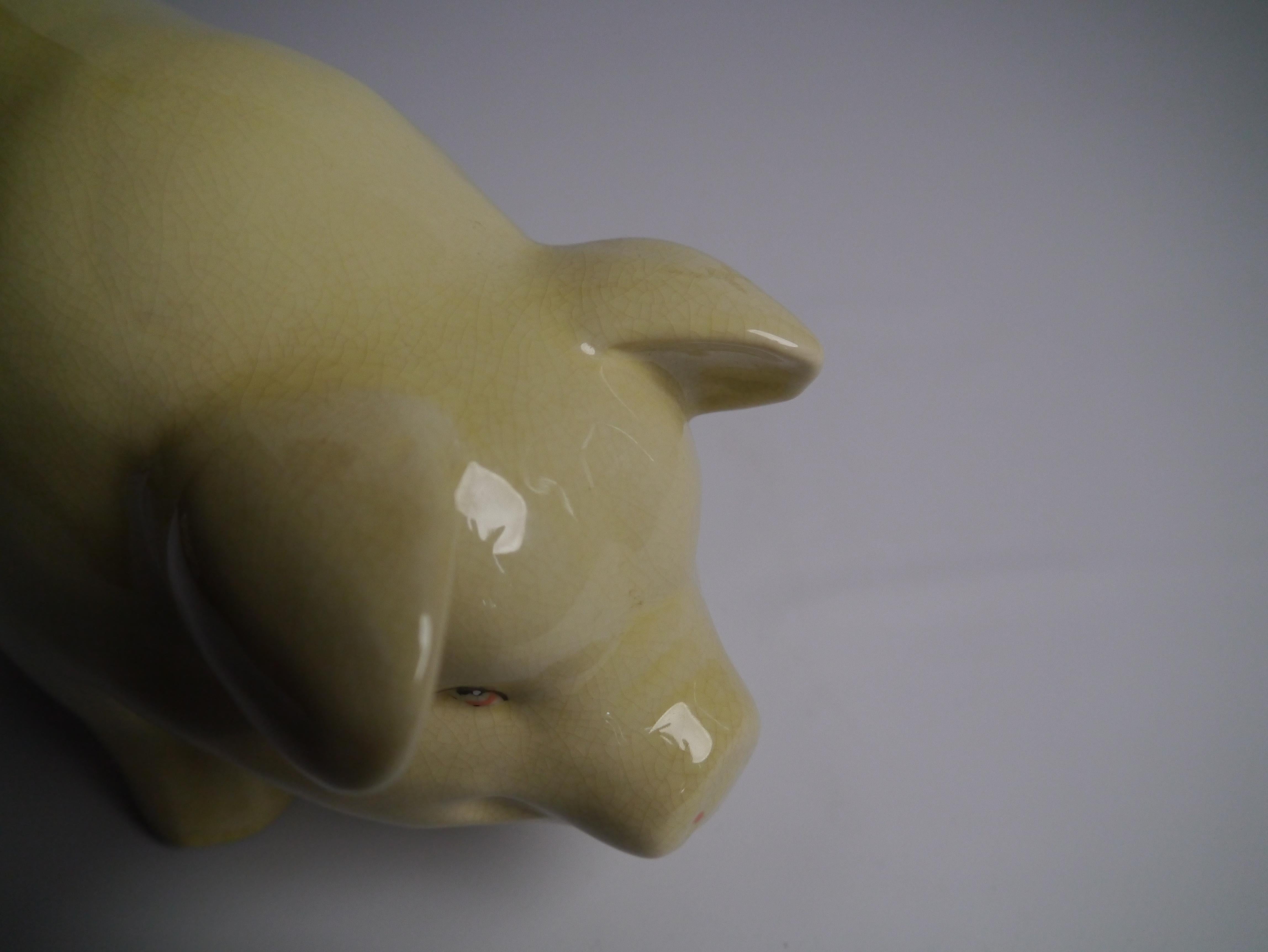 Cochon en porcelaine du début du 20e siècle État moyen - En vente à Barcelona, ES