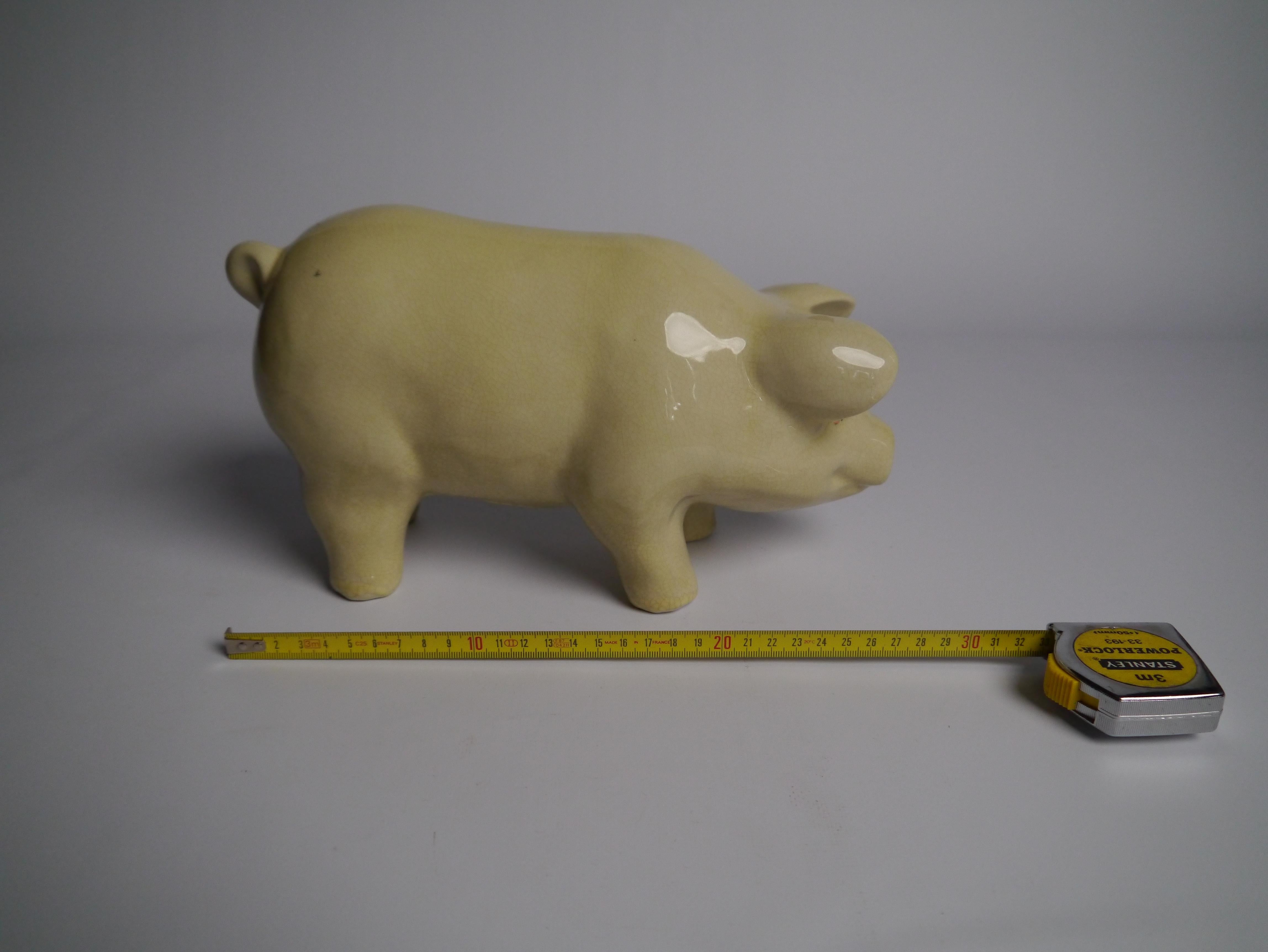 Unknown Early 20th Century Porcelain Pig For Sale
