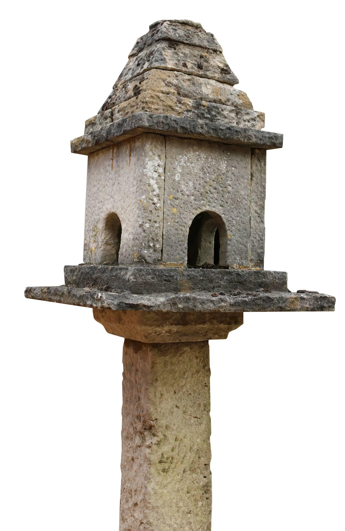 A very rare piece, in good condition.
This bird house comes in three pieces will require reassembling.
Measures: Height 216.5 cm
Base 30.5 cm x 30.5 cm
Widest part 60 cm x 60 cm
Weight 300 kg.