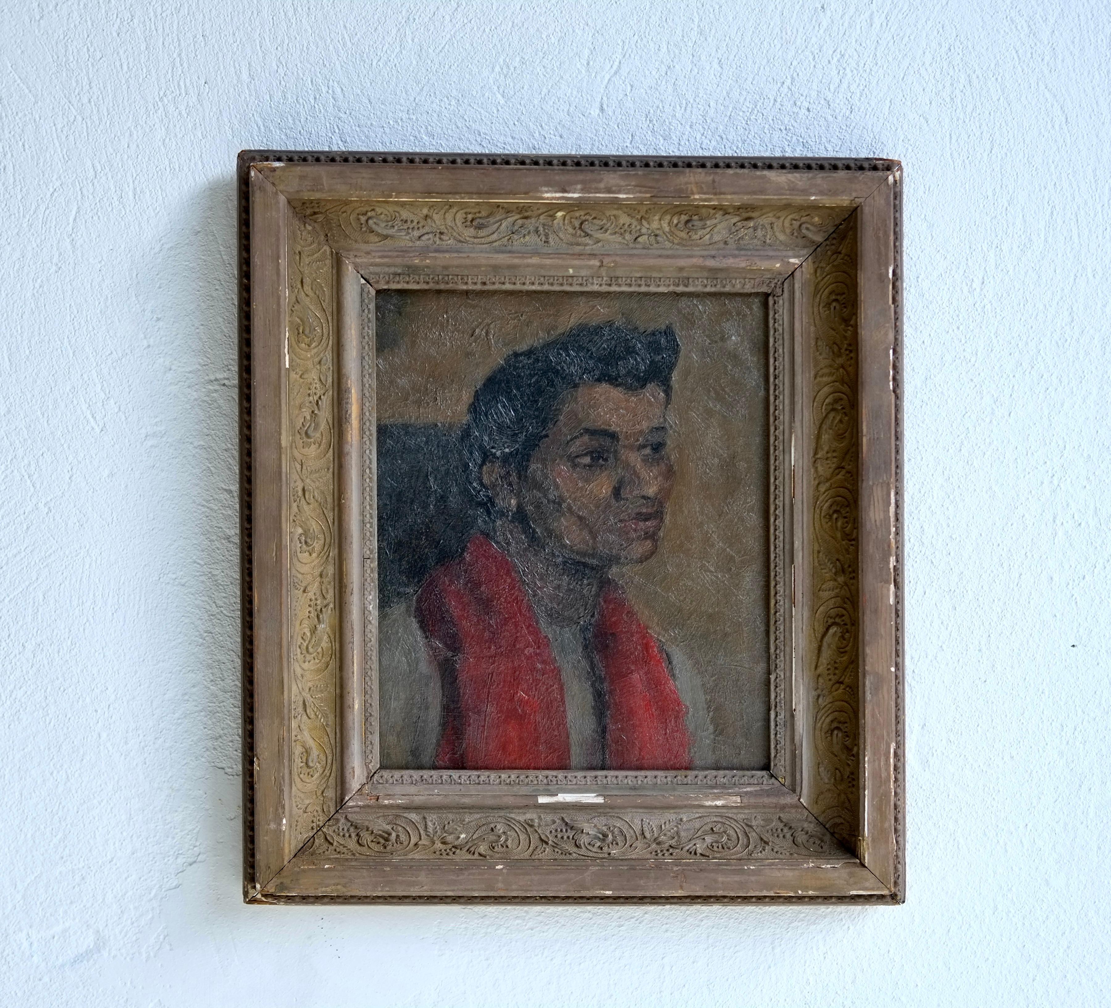 Ritratto di un uomo dell'Asia meridionale dei primi del Novecento alla maniera di Glyn Philpot In condizioni buone in vendita a London, GB