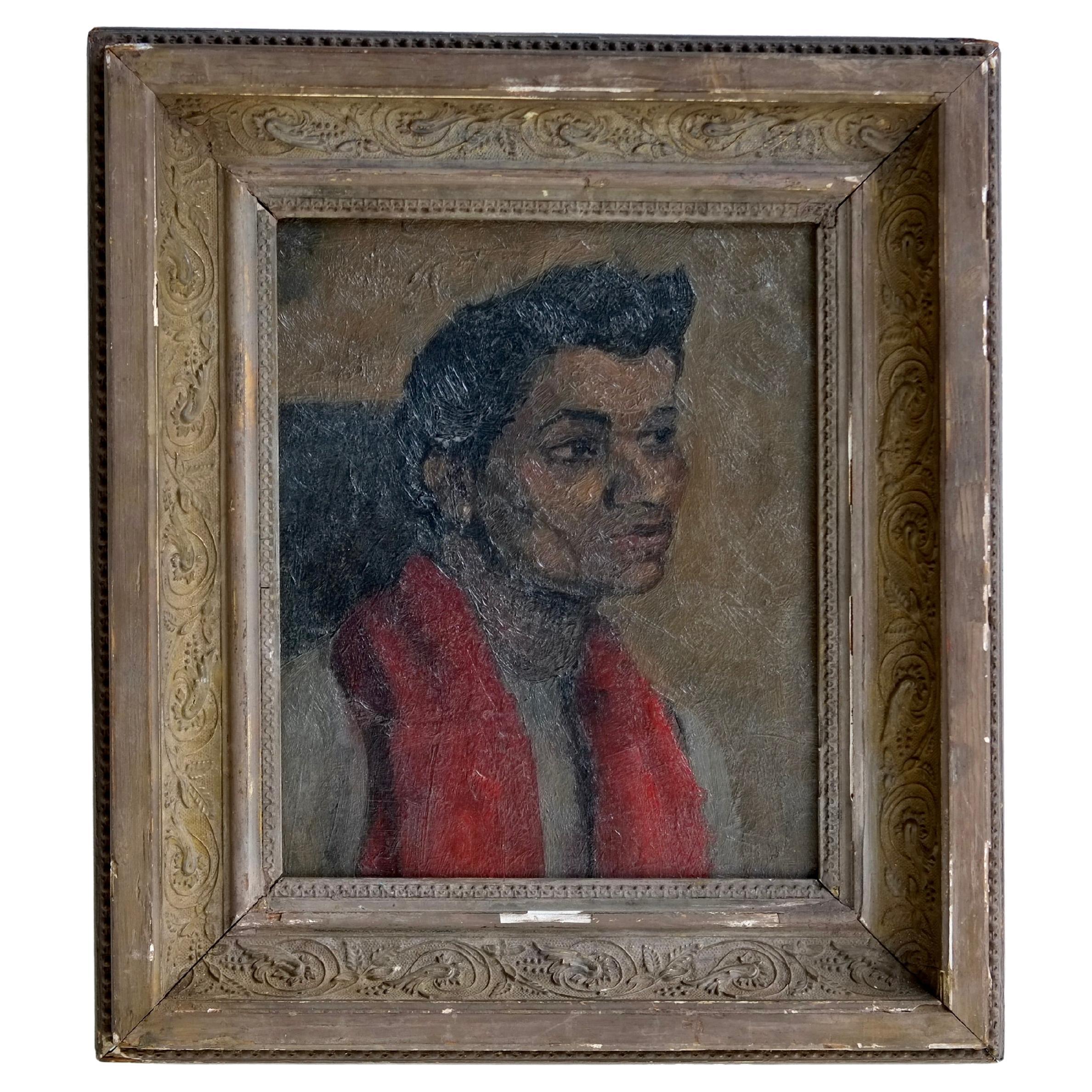 Early 20th Century Portrait Of A South Asian Man In The Manner Of Glyn Philpot
