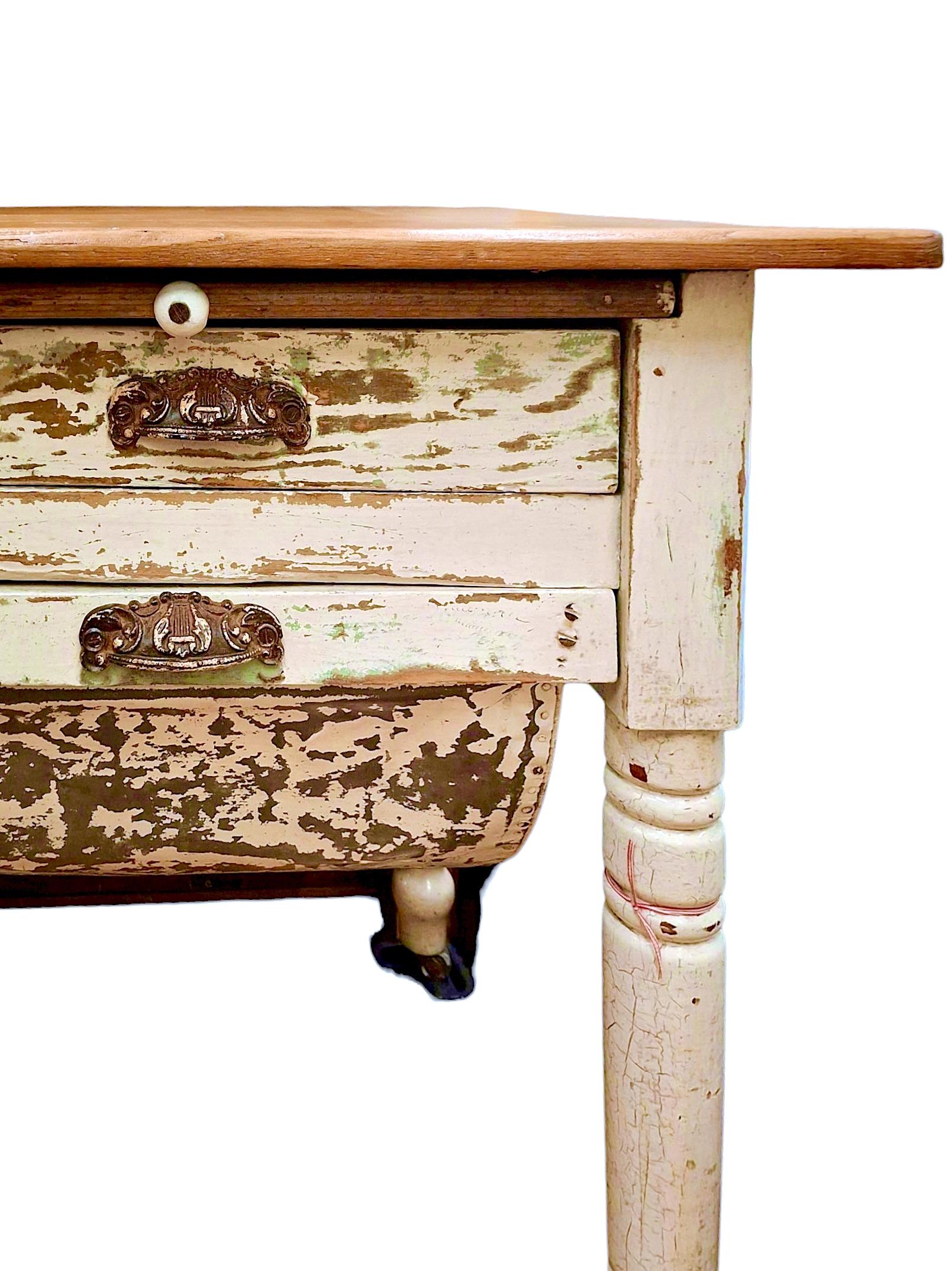 Peint à la main Table de boulanger 