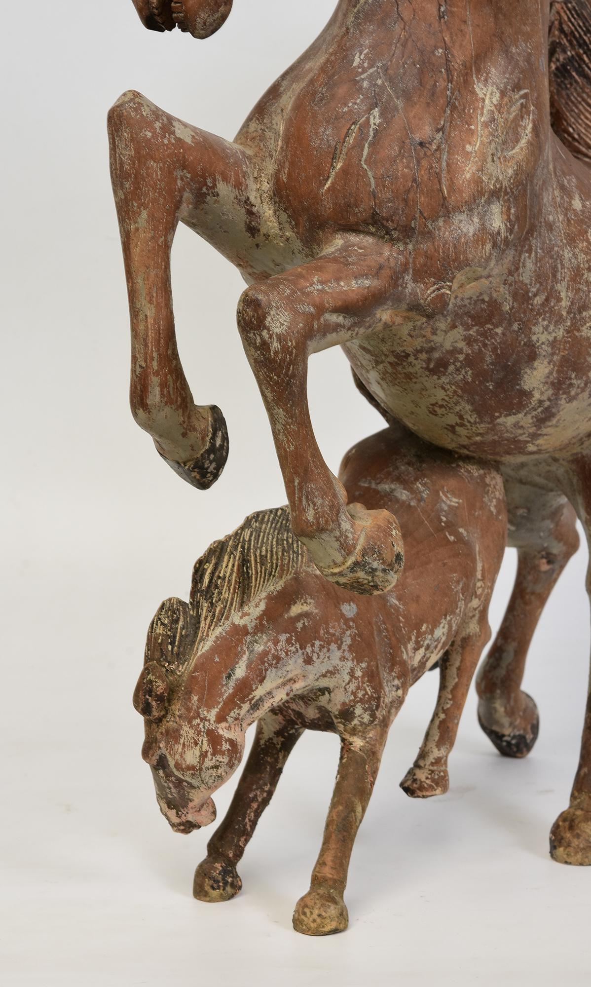 Cavallo di legno rampante dei primi del Novecento in vendita 2