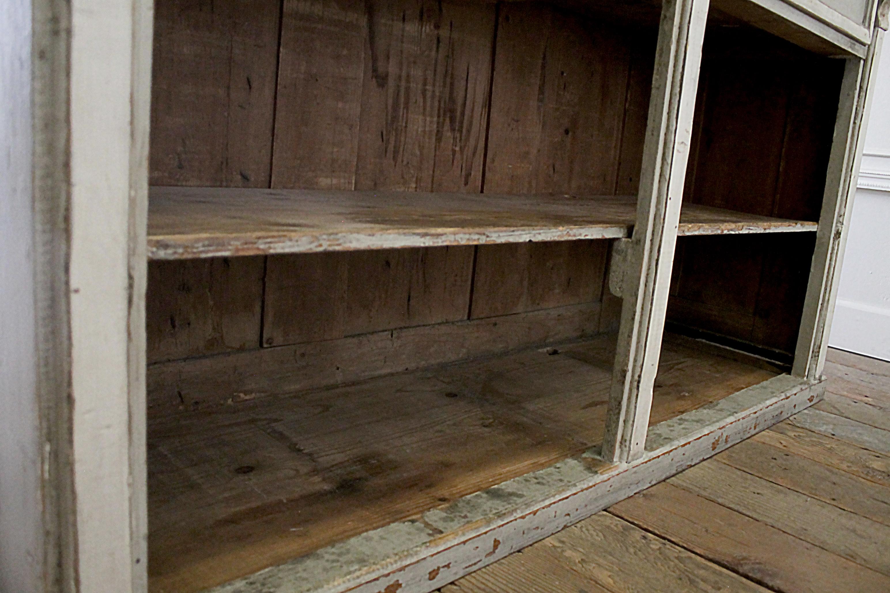 Early 20th Century Primitive Counter or Server or Island with Marble Top 8