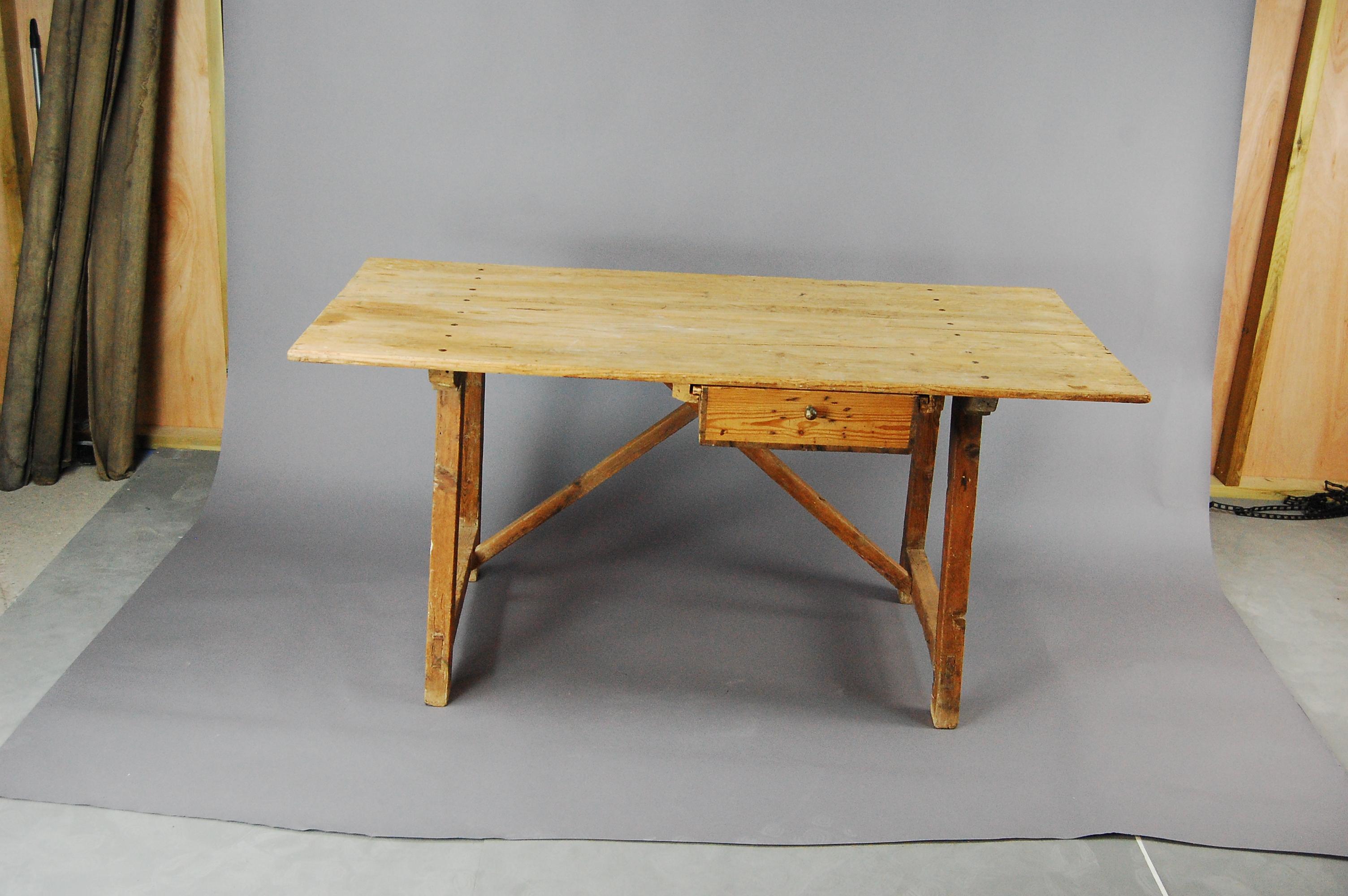 Wood Early 20th Century Primitive Spanish Desk