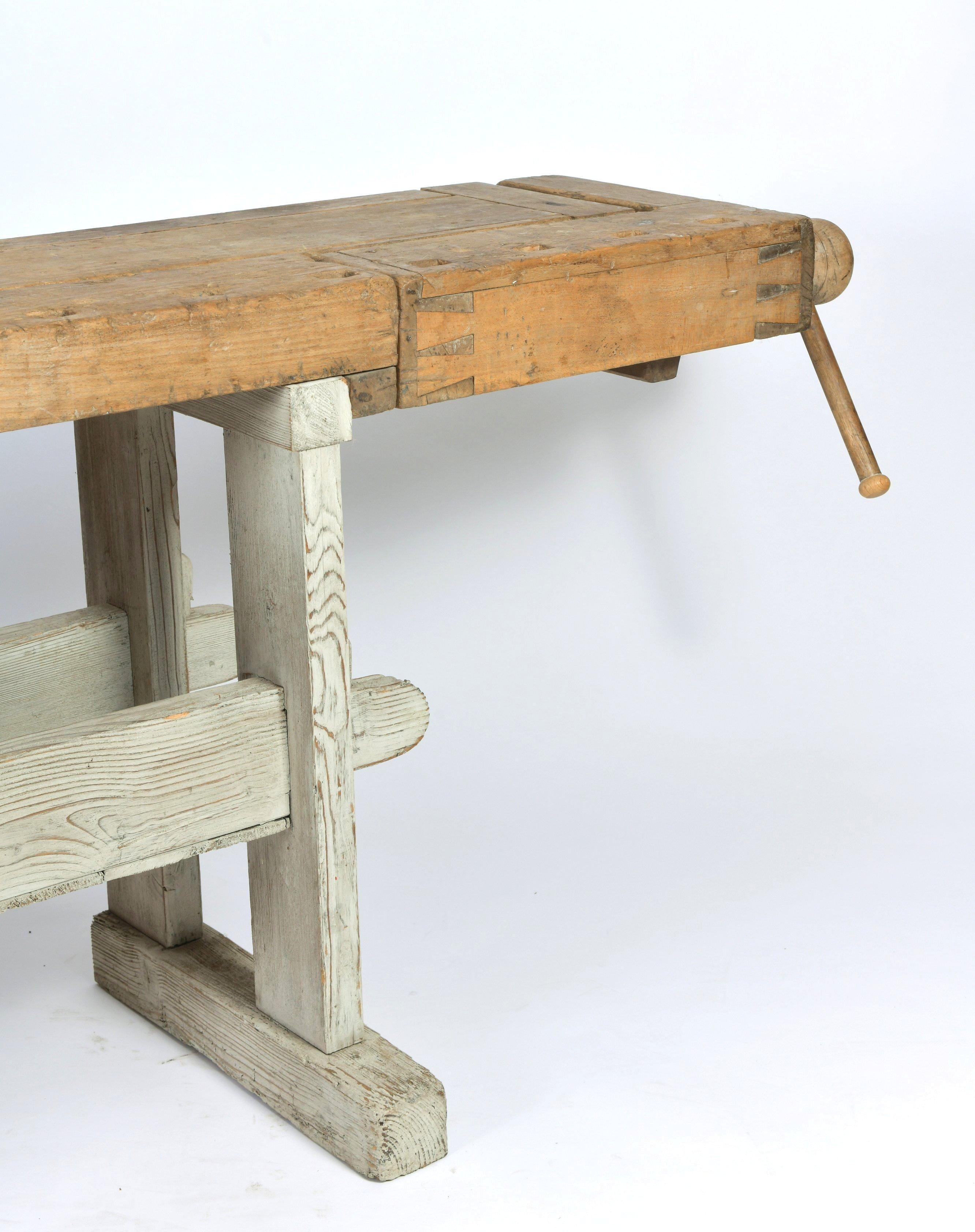 Early 20th Century Primitive Workbench 1