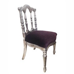 Early 20th Century Prince Chair with Silver Sheathing
