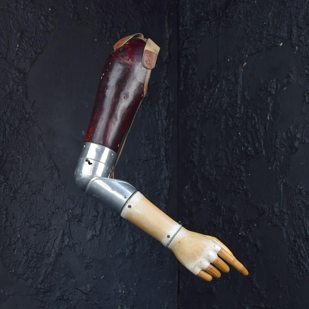 British Early 20th Century prosthetic articulated arm