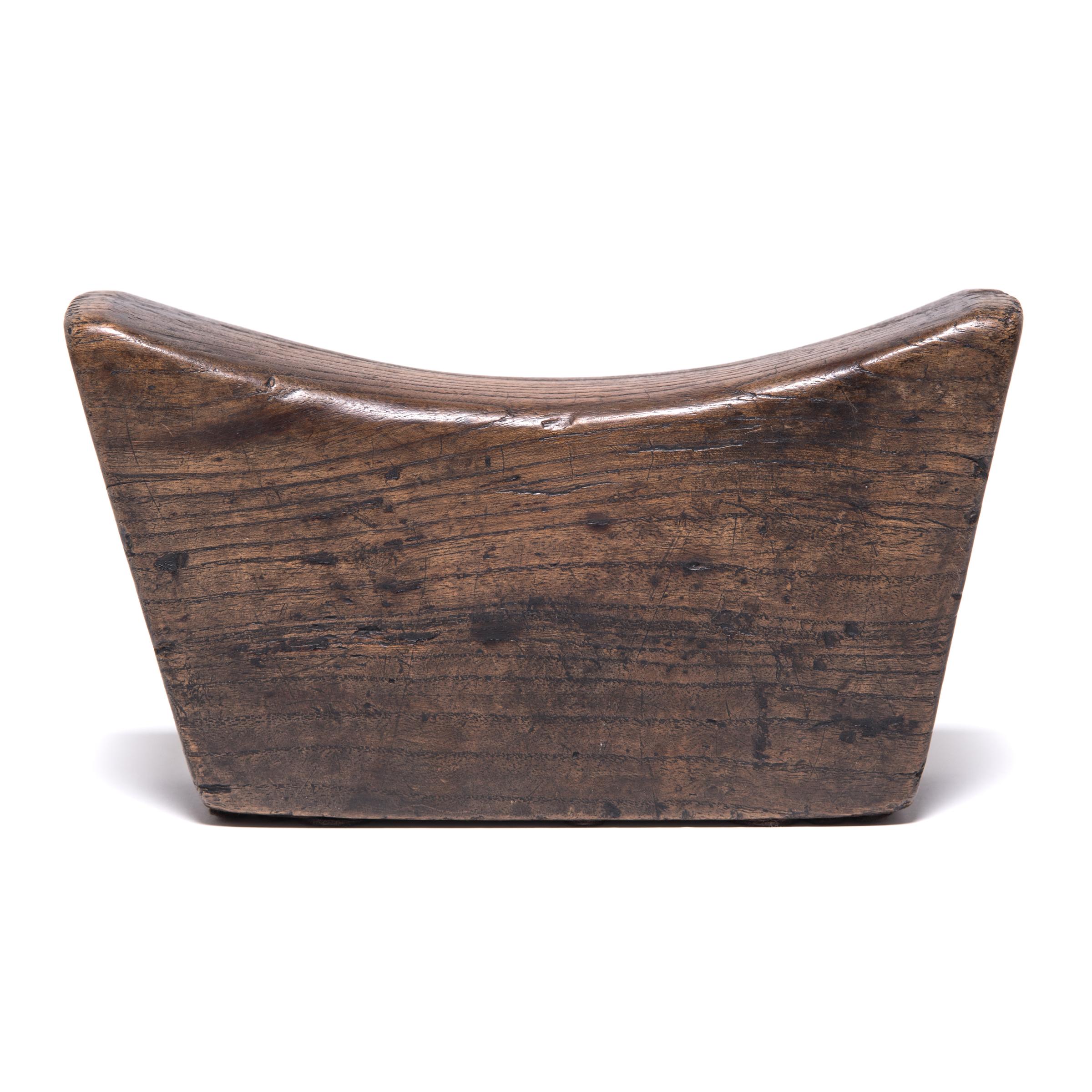 Qing Early 20th Century Provincial Chinese Headrest