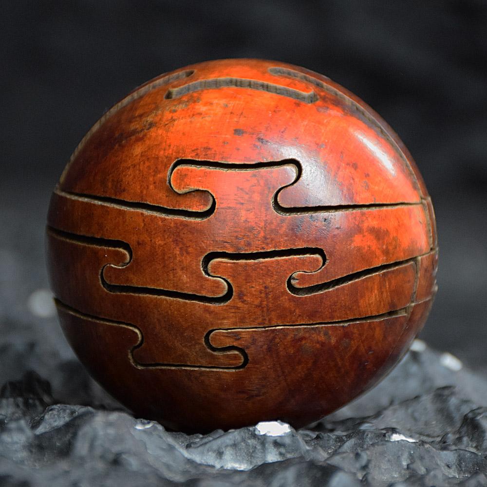 puzzle ball wooden