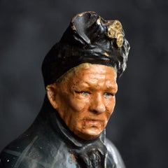 Statuette publicitaire de Kate Port en papier mâché du début du 20e siècle de Pytram