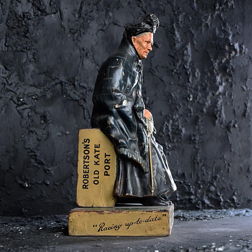 Early 20th Century Pytram Papier Mache Old Kate Port Advertising Figure In Fair Condition In London, GB
