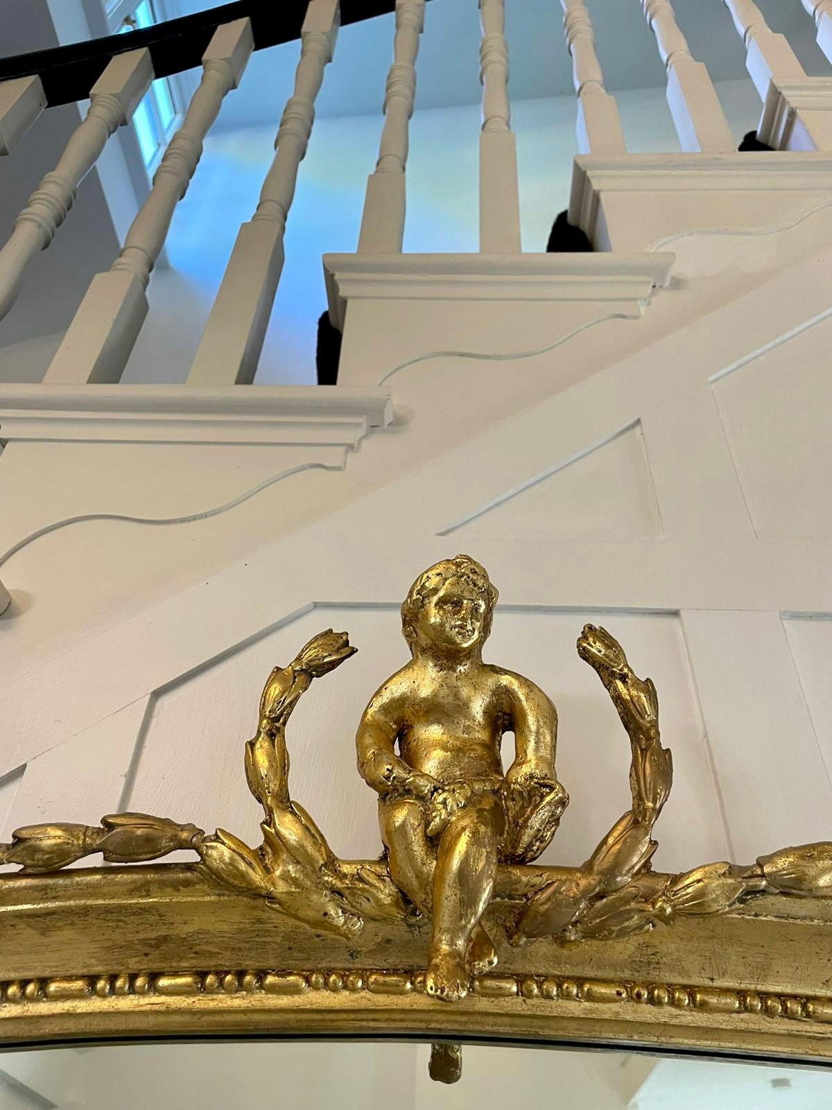 Early 20th Century Antique Quality Gilded Wall Mirror 1