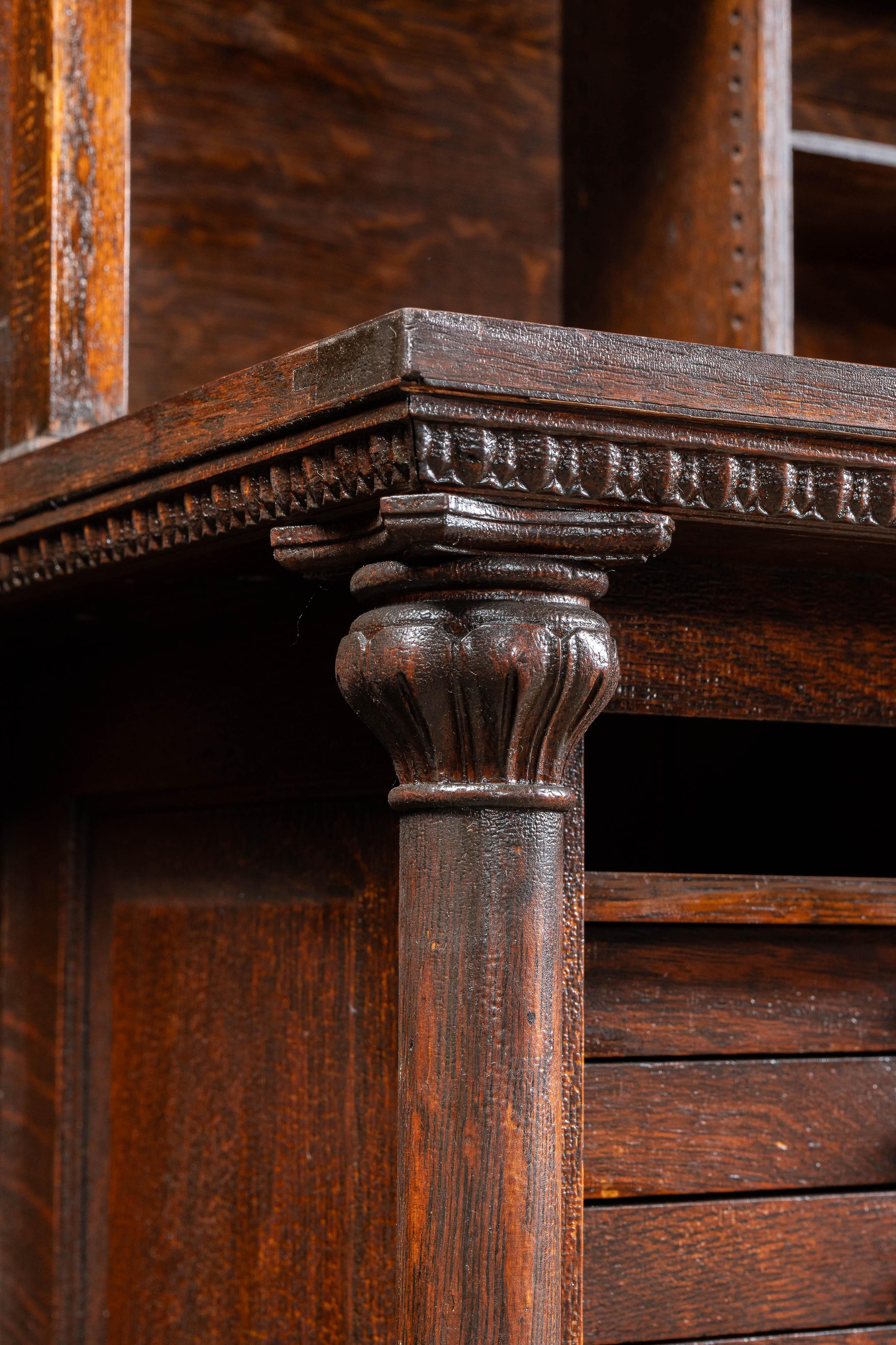 Early 20th Century Quarter Sawn Oak Dental Cabinet For Sale 8