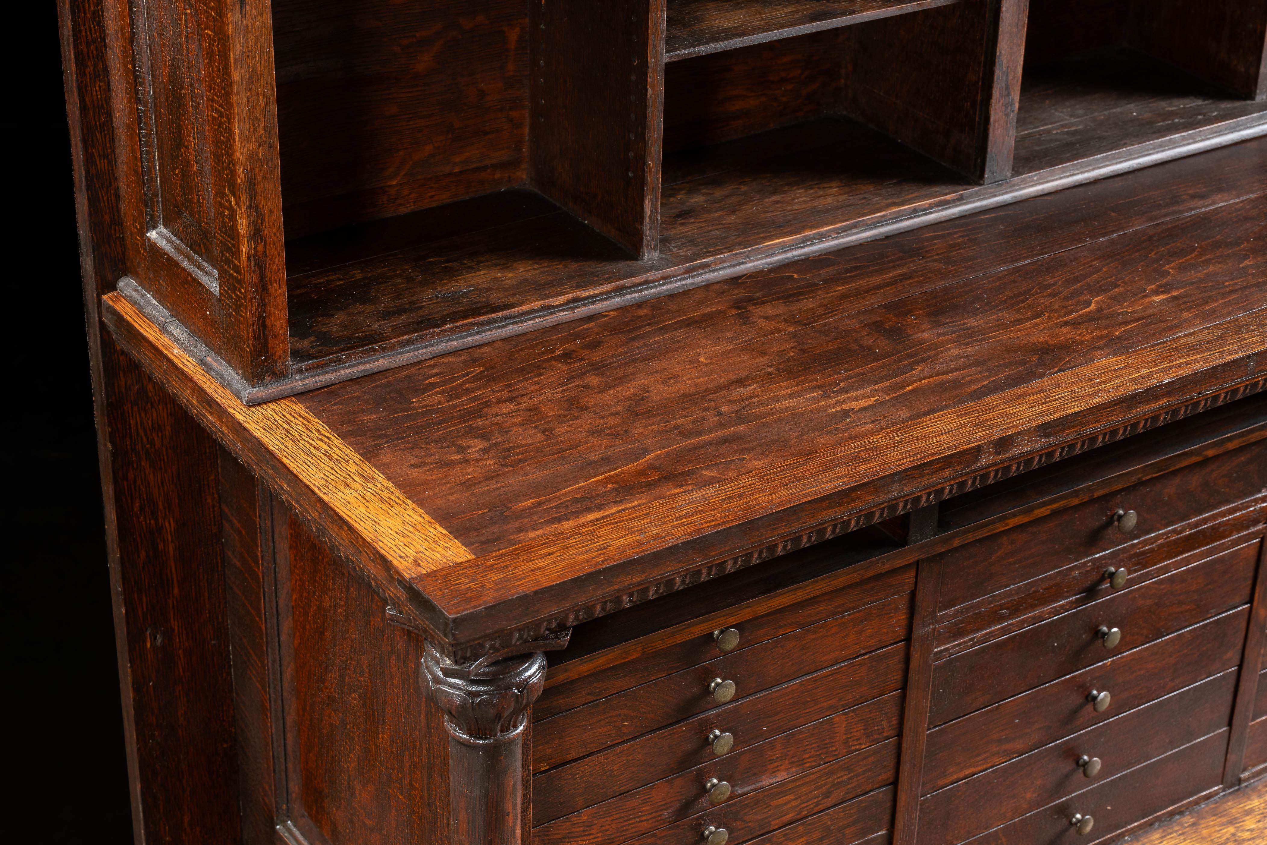 Early 20th Century Quarter Sawn Oak Dental Cabinet For Sale 12