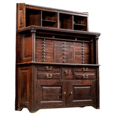 Early 20th Century Quarter Sawn Oak Dental Cabinet
