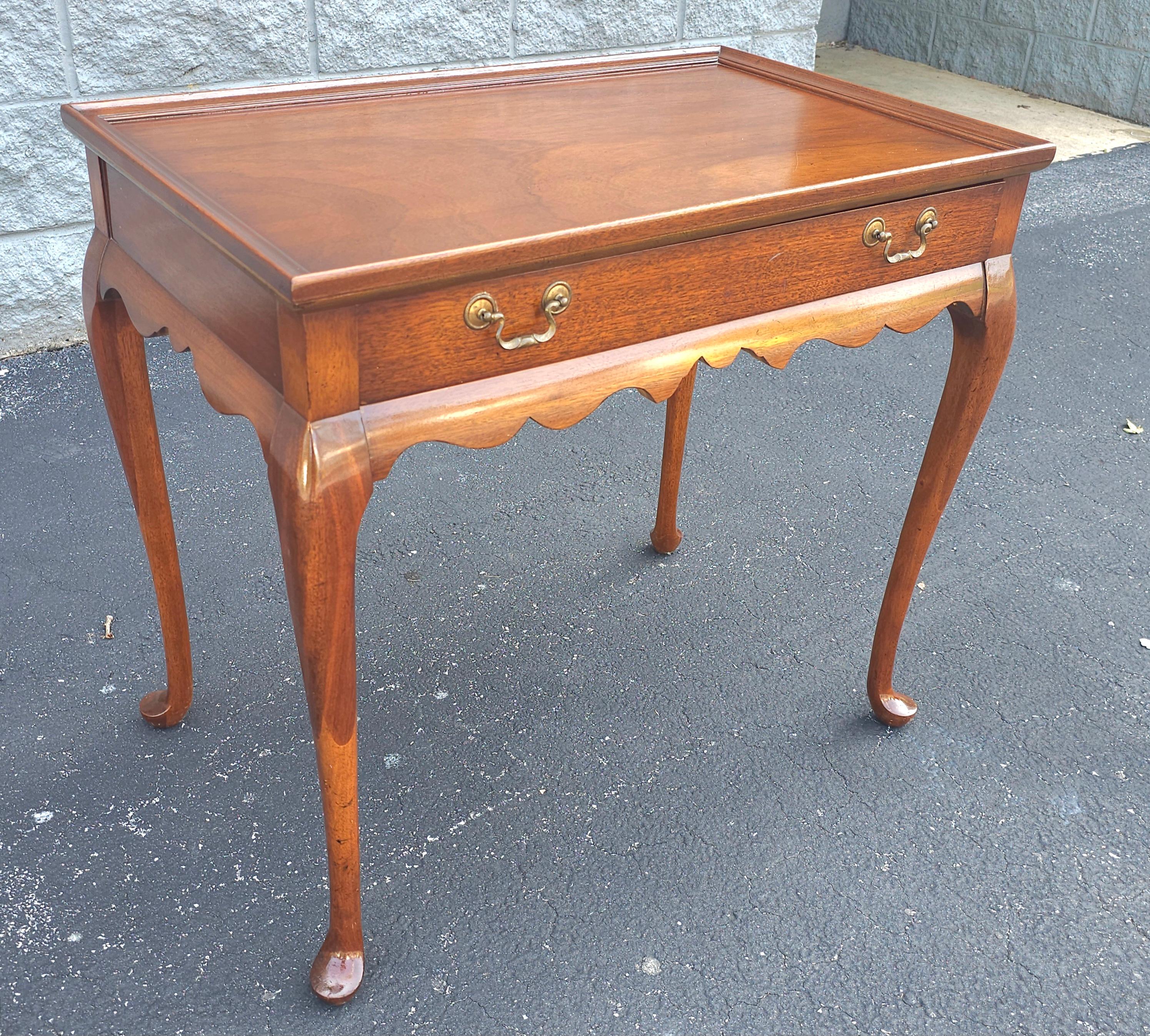 Principios del siglo XX  Mesa de plata de caoba del siglo Queen Anne en Bueno estado para la venta en Germantown, MD