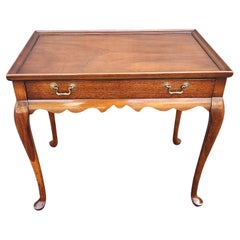 Early 20th  Century Queen Anne Mahogany Silver Table