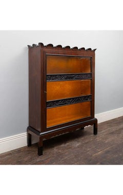 Early 20th Century Rare Coromantel, Ebony and Satinwood Display Cabinet