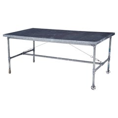 Zinc Industrial and Work Tables