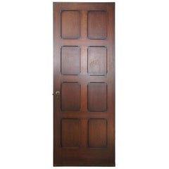 Early 20th Century Reclaimed Spanish Revival Solid Oak Panel Door