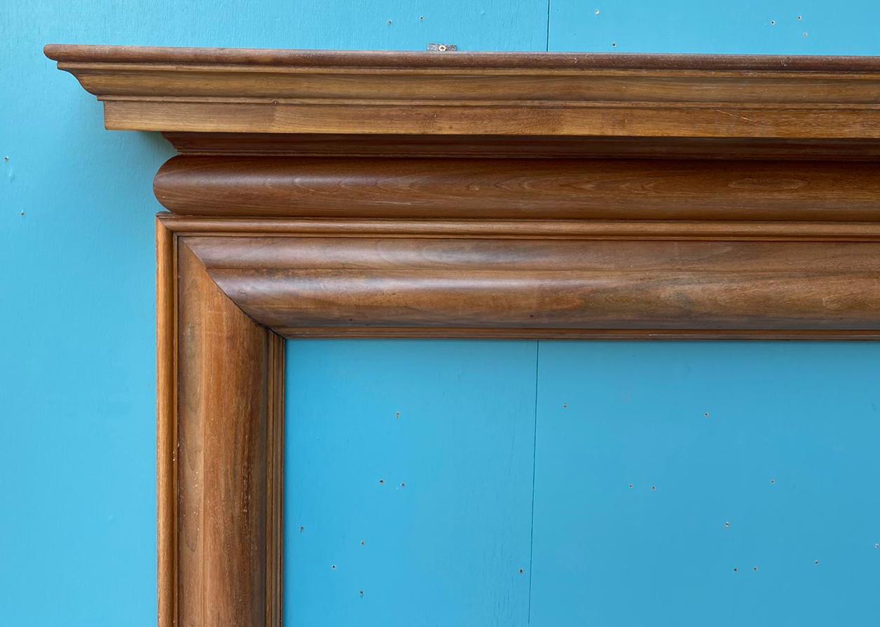 Early 20th Century Reclaimed Walnut Mantel For Sale 2