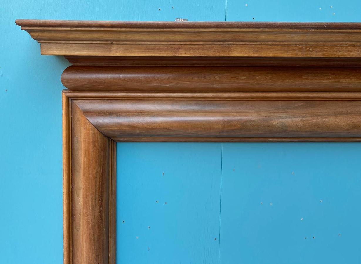 Early 20th Century Reclaimed Walnut Mantel For Sale 3